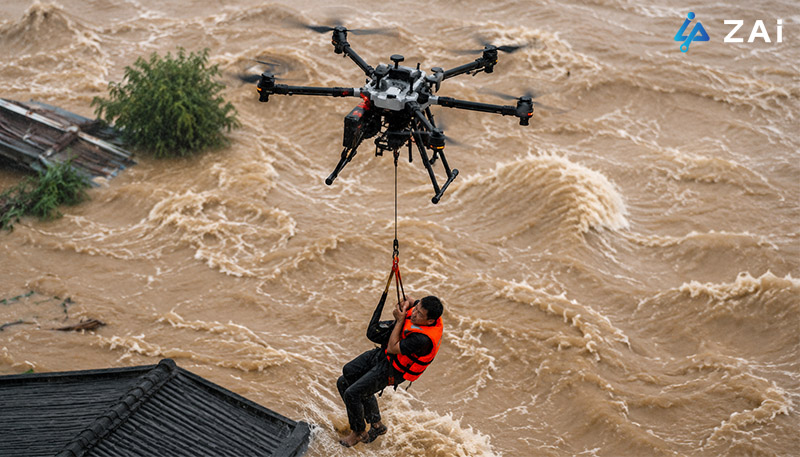 Les inondations au Guangxi marquent un tournant alors que les essaims de drones pilotés par IA entrent officiellement dans le manuel d'urgence de la Chine.