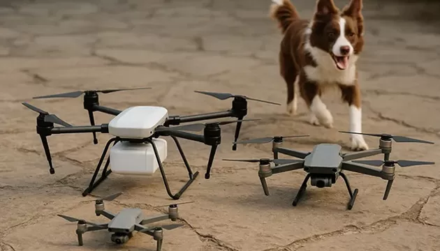 Un drone avec une caméra