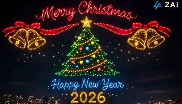 Une perspective de Noël plus élevée et les vœux de la saison de la part de ZAi