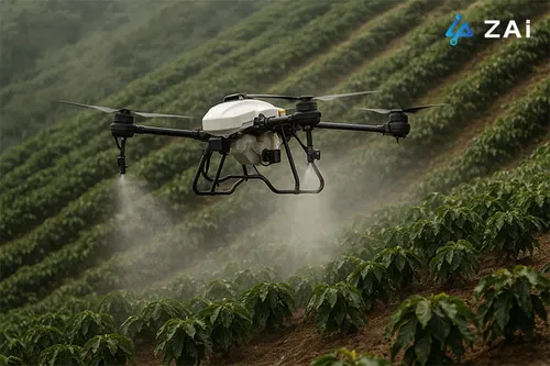 Résoudre le défi de la couverture inégale : une success story du drone ZAi-Q100 dans la caféiculture commerciale