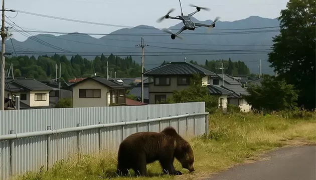 13 morts dans des attaques d'ours au Japon : comment les drones à zoom élevé assurent des patrouilles de sécurité par tous les temps