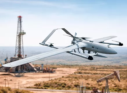 Drones pétroliers et gaziers