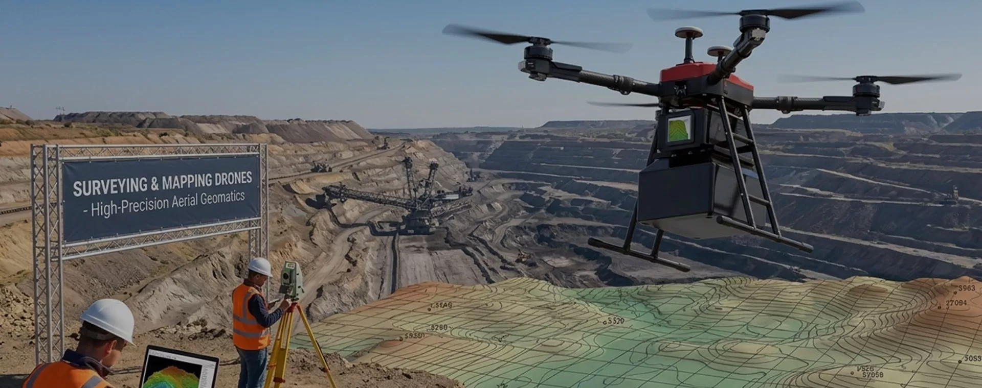 Drones de topographie et de cartographie pour le levé de précision