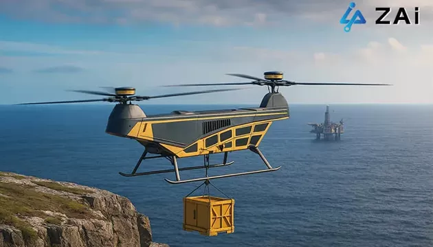 Augmentation du levage vertical pour charges industrielles : la série de drones à forte capacité de levage de ZAi pour le soutien de missions critiques